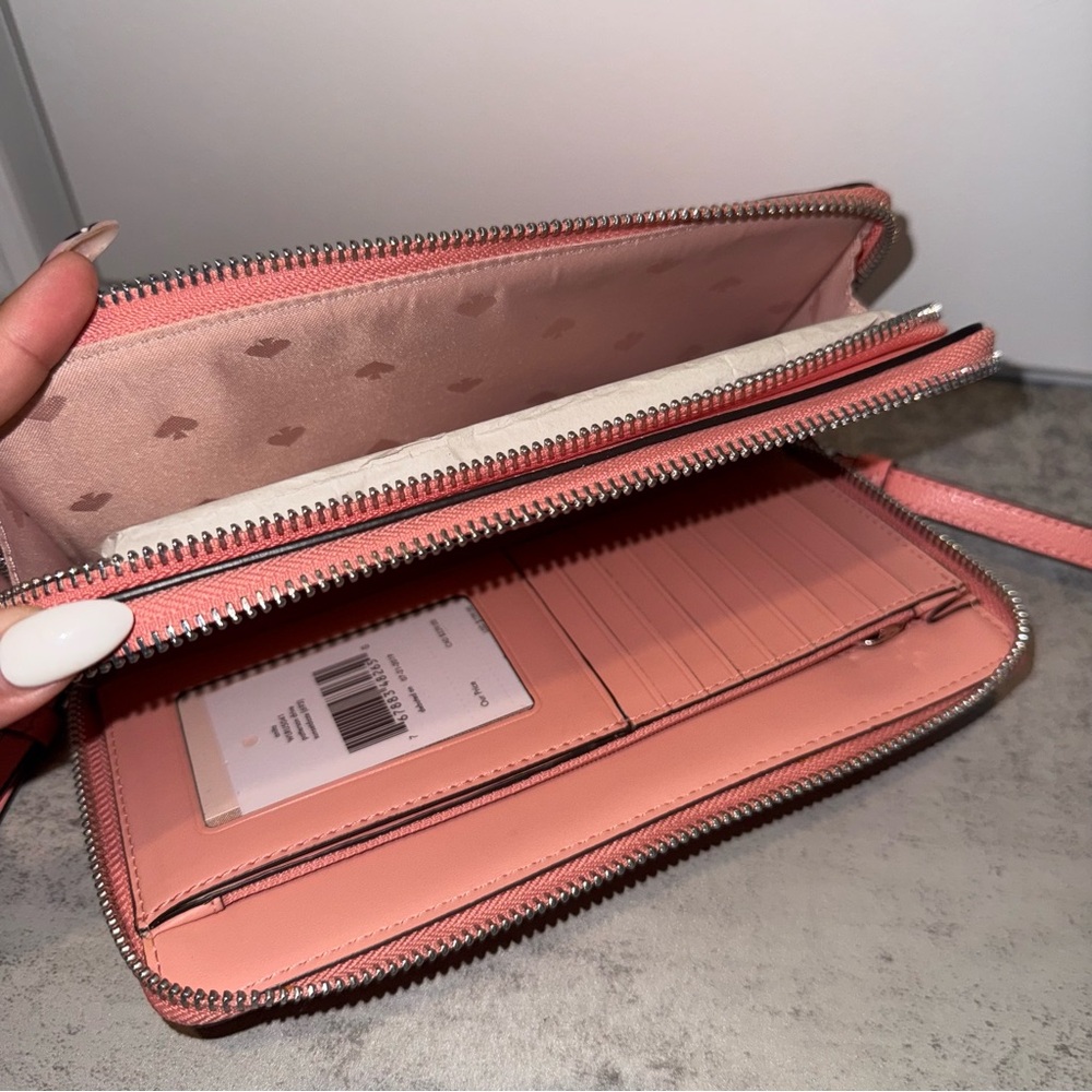 Kate Spade New York Patterson Drive Anita Wristlet Wallet Pink/Coralish - Picture 4 of 7